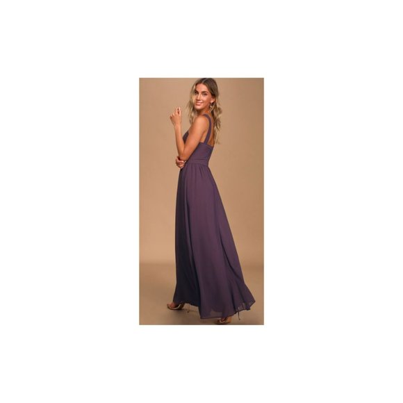 LULUS Air of‎ Romance Dusty Purple Maxi Dress Size XS - Picture 1 of 9
